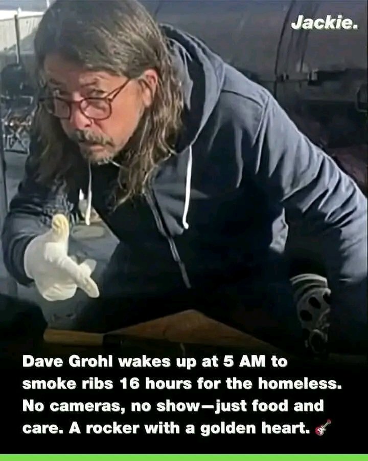 For five years, Foo Fighters frontman Dave Grohl has quietly been doing something extraordinary. Before the sun rises, he heads to a smoker, preparing barbecue for homeless communities across Los Angeles.