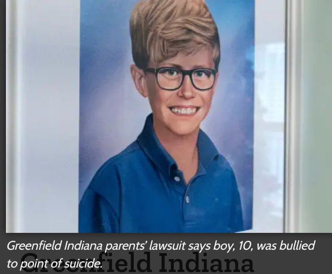 10-Year-Old Bullied and Ignored: Indiana School Faces Lawsuit After Boy Takes His Life