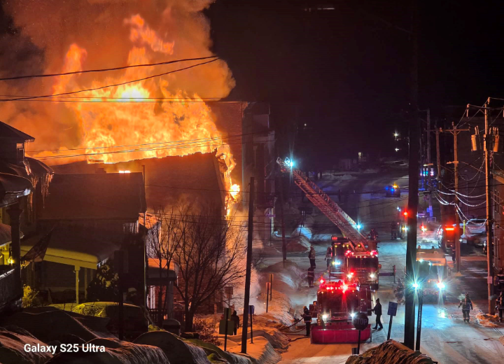 Inferno at 3:30 A.M.: Massive Three-Alarm Blaze Rips Through Water Street Building in Lyons, Leaving Devastation in Its Wake.
