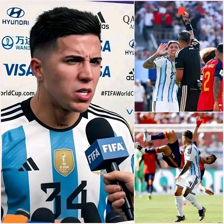 Enzo Fernández nach Niederlage gegen Spanien: Emotionen kochen über – Kritik am Schiedsrichter und harte FIFA-Reaktion