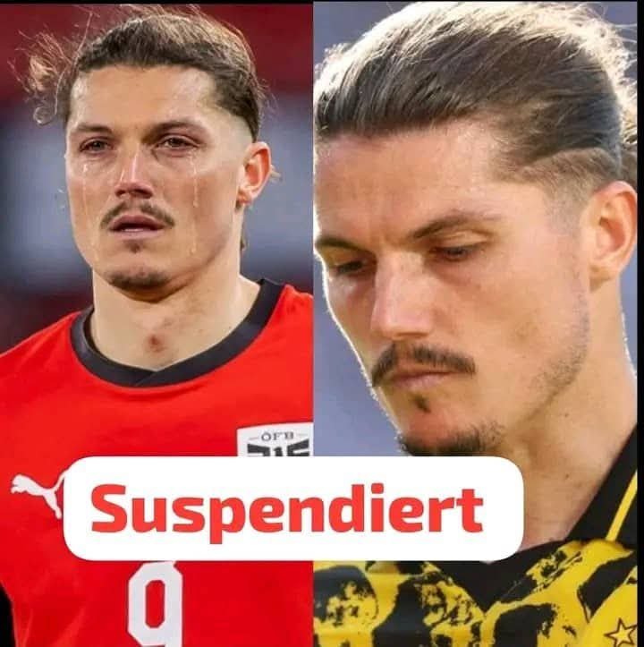 SCHOCKIERENDE NACHRICHTEN: Borussia-Dortmund-Spieler Marcel Sabitzer wurde während seines Urlaubs suspendiert, weil er mit R..