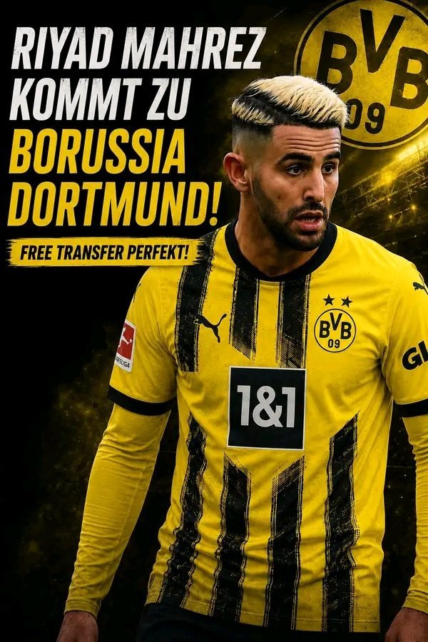 Riyad Mahrez vor Wechsel zu Borussia Dortmund – Ein spektakulärer Transfer bahnt sich an