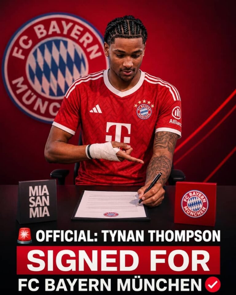 FC Bayern verpflichtet Tynan Thompson: Englisches Supertalent wechselt von Tottenham nach München Der FC Bayern München hat erneut auf dem