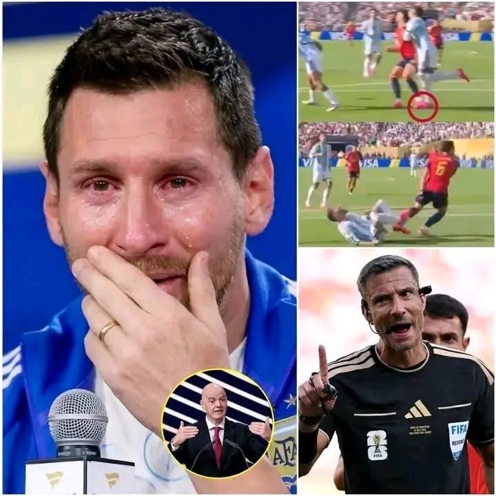 🚨 „WIR HABEN GEKÄMPFT, UM DEN STOLZ ARGENTINIENS ZU VERTEIDIGEN… DOCH EINE SERIE VON SCHIEDSRICHTERPFIFFEN HAT UNS DEN SIEG GERAUBT!“ 🚨 Lionel Messi beschuldigte das Schiedsrichtergespann, das heilige Trikot der argentinischen Nationalmannschaft durch eine Reihe unverständlicher Entscheidungen, ungerecht bewerteter Fouls und aufeinanderfolgender umstrittener Pfiffe beschmutzt zu haben. Der Kapitän der argentinischen Nationalmannschaft forderte die FIFA auf, unverzüglich eine umfassende Untersuchung gegen das Schiedsrichterteam einzuleiten, und warf ihm eine beispiellose Verantwortungslosigkeit vor. Doch der größte Schock folgte nur 15 Minuten später… 👇👇